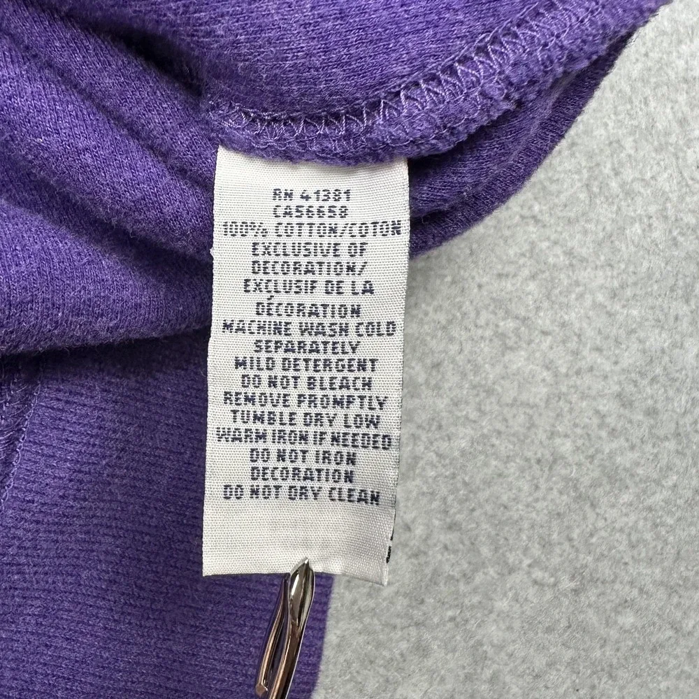 Polo Ralph Lauren Sweatshirt Mens Large Purple Shawl Collar Button Pony‎ Logo